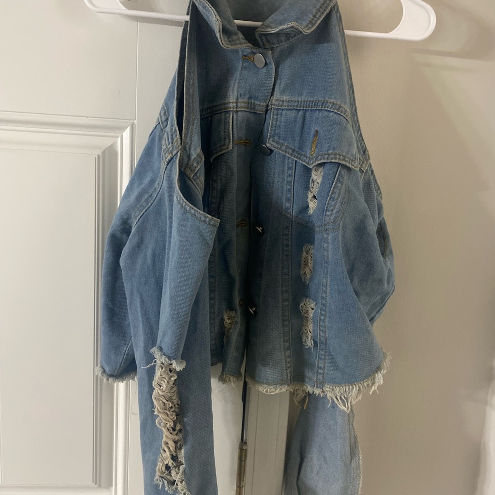Distressed Denim Jacket